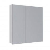 Шкаф зеркальный LEMARK UNIVERSAL 80х80 см 2-х дверный, цвет корпуса: Белый глянец