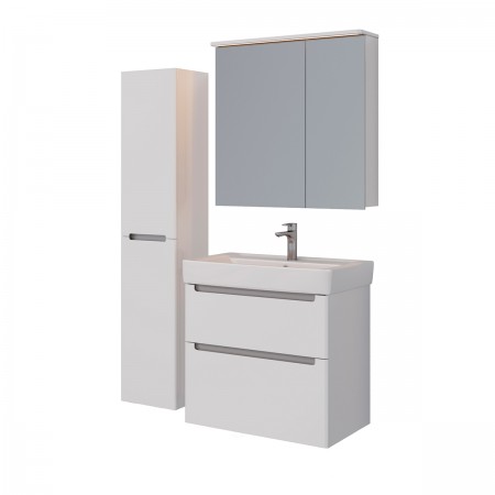 Шкаф зеркальный LEMARK ZENON 80х80 см 2-х дверный, с козырьком-подсветкой, с розеткой, цвет корпуса: Белый глянец Шкаф зеркальный LEMARK ZENON 80х80 см 2-х дверный, с козырьком-подсветкой, с розеткой, цвет корпуса: Белый глянец