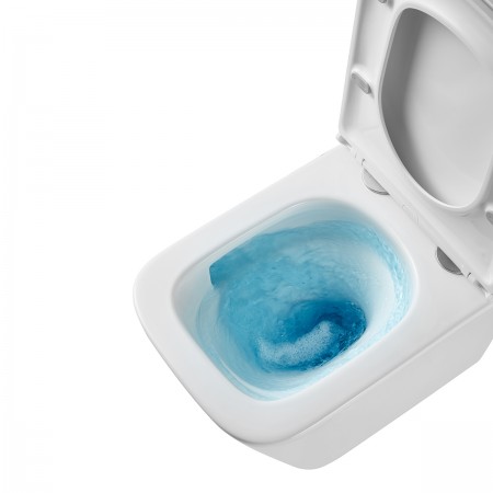 Унитаз LEMARK FLOREX подвесной безободковый с сиденьем микролифт, смыв вихревой Торнадо 3.0, белый глянец Унитаз LEMARK FLOREX подвесной безободковый с сиденьем микролифт, смыв вихревой Торнадо 3.0, белый глянец